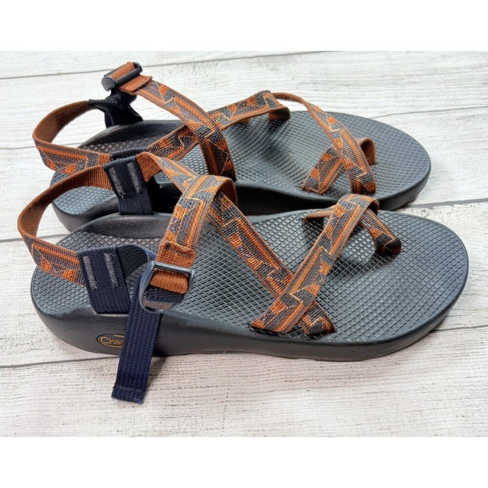 Chaco Men’s Z2 Classic Sandals Adjustable Strap Orange Hiking Outdoor Size 12 - Picture 5 of 7